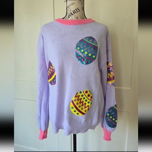 BiBi Sweaters - Easter Egg Sweater-NWT